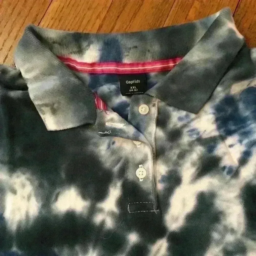 New! Gap Tie dye polo shirt